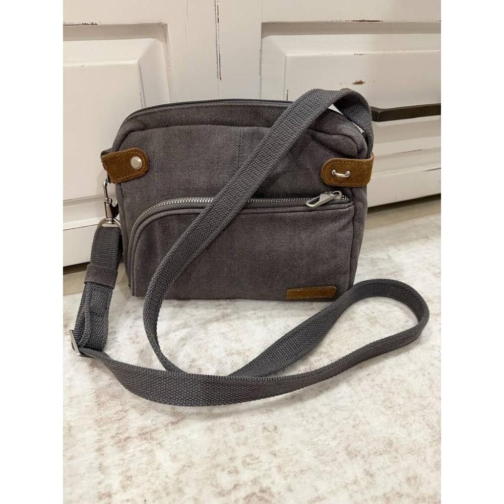 Travelon Anti-Theft Heritage Crossbody Bag Gray